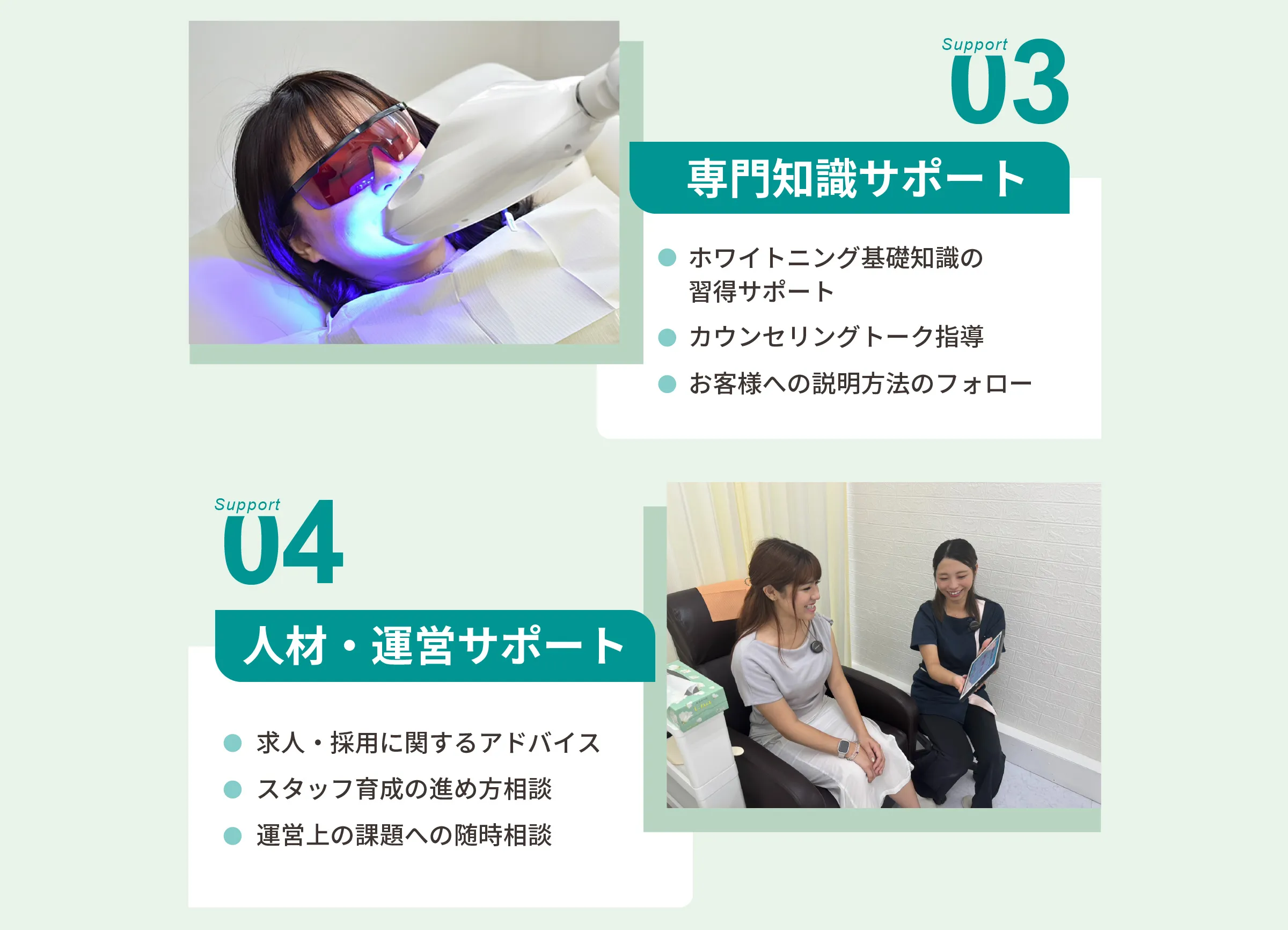 本部のサポート体制