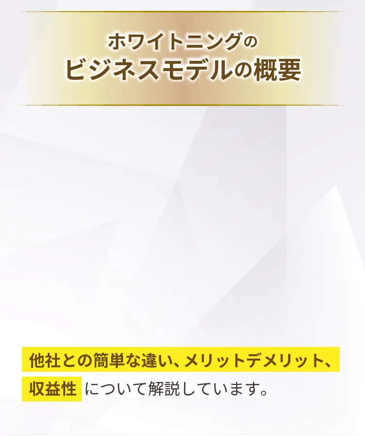 他社との違いとメリット・収益性